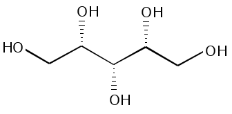 Xylitol Chemical Structure